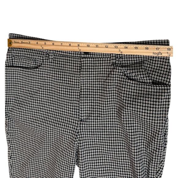 Rag & Bone Casey High Rise Geometric Knit Cropped Flare Pants Size 16 - Picture 6 of 9